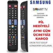 Resim Samsung Tv Kumandası Led Lcd Samart 3D 4K Uyumlu Akıllı- Tuşlu 