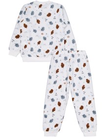 Resim Civil Girls Yaprak Desen 6-9 Yaş Pijama Takımı - Ekru - Ekru / 8-9 Yaş 