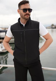 Resim YELEK SOFTSHELL SİYAH REFLEKTÖRLÜ - S 