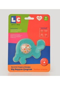 Resim 30862-lc Kanz Sevimli Kaplumbağa Diş Kaşıyıcı Çıngırak Turuncu - Mavi 