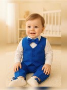 Resim Calide Baby Kravat-papyonlu Erkek Bebek Mevlüt Takımı Mevlütlük Takım Özel Gün Kıyafeti Hediyesi Hastane Çıkışı 