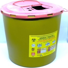 Resim TELKAR 5 Adet 10 Lt Kesici Ve Delici Tıbbi Enfekte Atık Kutusu 