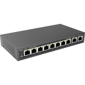 Resim RUIJIE 10port 110w 8port PoE REYEE RG-ES110D-P GIGABIT 2X-UPLINK Yönetilemez Switch Ruijie