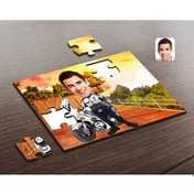 Resim Kişiye Özel Erkek Yunus Polis Karikatürlü Ahşap Puzzle-1 