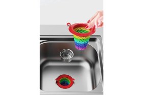 Resim Mobee Lavabo Mesh Süzgeç Kapağı Lavabo Zemin Drenaj Sevimli Lavabo Filtresi Banyo Mutfak Süzgeci 