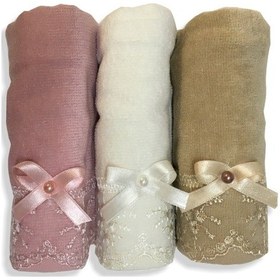 Resim Durul Kadife Gipürlü Mutfak Havlusu 3 Lü Kutu X 2 Adet 