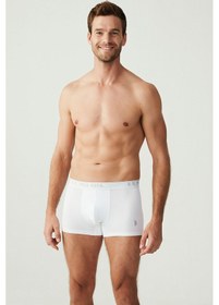 Resim U.S. Polo Assn. Erkek Beyaz 3 Lü Boxer 80097 Beyaz 
