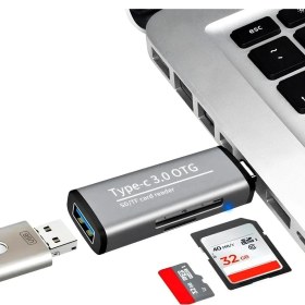 Resim Then Tech 2 In 1 Type-C Girişli Kart Okuyucu Kamera Telefon Pc Uyumlu Kolay Taşınabilir Kart Okuyucu 