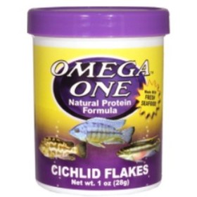 Resim Omega One Cichlid Flakes 270ml / 28gr. 