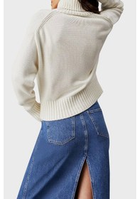 Resim Tommy Hilfiger Calvin Klein Kadın Triko Kazak Ekru 