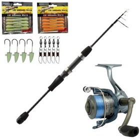 Resim Yekoutdoor Okuma Lrf Olta Silikonlu Set Okuma Lrf-tele-706ul 210cm 1-8 Gr Lrf Kamışı&lineaeffe Blızzard Fd 3+1bb 20 Olta Makinesi 