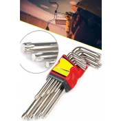 Resim Storemax 9 Parça Çelik Takımı Tork Anahtarı Seti Yıldız Set 120 mm 1410 