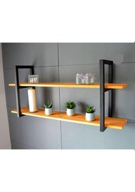 Resim Umutpark Metal Ahşap Duvar Raf. 