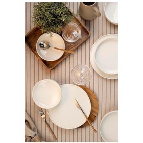 Resim Kütahya Porselen Bone Chef Taste Of 18 Parça 6 Kişilik Yemek Takımı Bej 