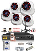 Resim Ids - 5 Kameralı 1080P Fullhd 5Mp Sony Lensli Kamera Seti - 2026 