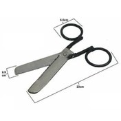 Resim TeknoKesgin Özel El Yapımı Dövme Lokum Makası 23 Cm 