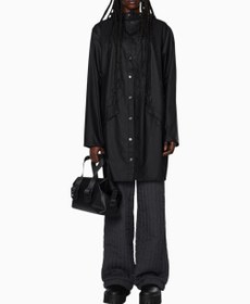 Resim Long Jacket Yağmurluk - Black / L 
