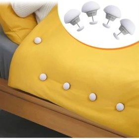 Resim Sanec® 4 Adet Mantar Model Yorgan Kılıfı ve Çarşaf Tutucu Sabitleyici 