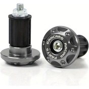 Resim Turcoshop11 Gri Alüminyum Alaşım Motor Tutacak Ucu Modifiye Gidon Başlığı 