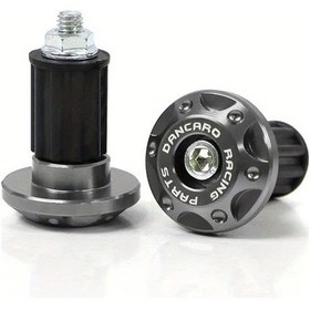 Resim Turcoshop11 Gri Alüminyum Alaşım Motor Tutacak Ucu Modifiye Gidon Başlığı 