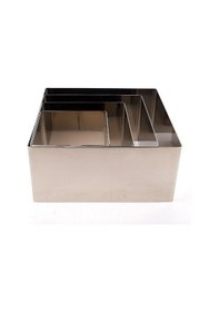 Resim Narkalıp Kare Kek Kalıbı 4 Lü Derinlik 10cm 