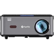 Resim Qedii Funflix P1 Android 4K Destekli Bluetooth 5G Wi-Fi Led Full Hd Projeksiyon Cihazı, 150W Lamba, 300 I 