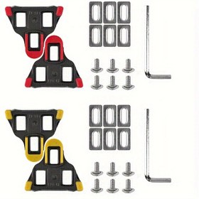 Resim Bike Cleats Cleats ile Uyumlu, SPD SH-11 Cleats Sistemi Ayakkabılar için Bisiklet Pedalları Cleat & SPD SH51/SH56 Cleats - Kapalı Açık Bisiklet ve Yol Bisikleti Cleat Seti 