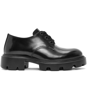 Resim Derimod Kadın Siyah Bağcıklı Deri Oxford Ayakkabı 24WFD236422 