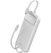 Resim Juo MT03276 10000 mAh 22.5 W Led Lightning- Type-C Kablolu Powerbank Beyaz 