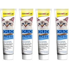 Resim Gimcat Kedi Multivitamin 200 G Duo Ton Balıklı Kedi Macunu 4 x 50 G 