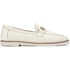 Resim Tamer Tanca Kadın Hakiki Deri Bej Loafer Ayakkabı 961 2301 Bn Ayk Sk23/24 Bej Fltr Bej 