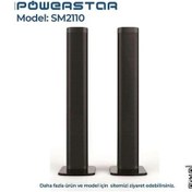 Resim Powerstar Müzik Kutusu Powerstar Sm-2110 Kule 2'li Bluetooth - Usb - Hafıza Kartı 