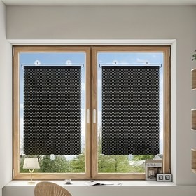 Resim 2 Adet Katlanabilir Güneşlik, Matkap Gerektirmeyen Kolay Kurulum, UV Koruma ve Isı İzolasyonu, Sürüş Konforunu Artırıcı Genişletilebilir PVC Rulo Perde, Otomatik Geri Çekme, Güneşi Engellemek ve Yalıtmak İçin Basit Kurulum, Araba ve Ev Pencereleri için Uygun 