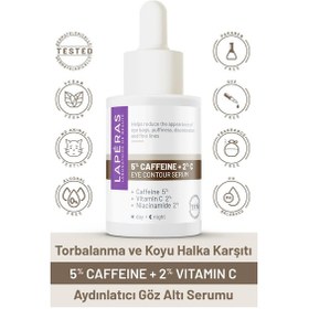 Resim Torbalanma Ve Koyu Halka Karşıtı 5% Caffein + 2% Vitamin C Aydınlatıcı Göz Altı Serumu 