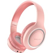 Resim MIIQ2 Zore UID-10 Ayarlanabilir ve Katlanabilir Kulak Üstü Bluetooth Kulaklık-Pembe 