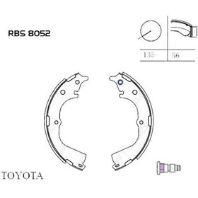 Resim Arka Fren Balatası Pabuç Hiace 1989-2005 
