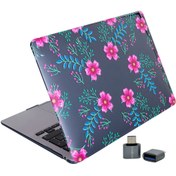 Resim SyncCase Huawei Kılıf Matebook D14 Kılıf (2019-2020-2021-2022 YILI) Ile Uyumlu Kristal Kılıf Flower01nl 