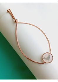 Resim Gümüş Gold Retro Okyanus Sedefi Yunus Tasarım Kadın Bileklik 