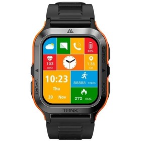 Resim teknotrust 300-400 mAh Kospet Tank M2 Smart Watch - By - Kvk Teknik Servis Garantili Turuncu Android 4'' - 4.5 