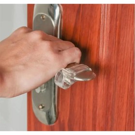 Resim TBY Shop 8 Adet Kapı Kolu Stoperi ve Pencere Kolu Stoperi Şeffaf Silikon Kapı Stoperi Kapı Kolu Tamponu 