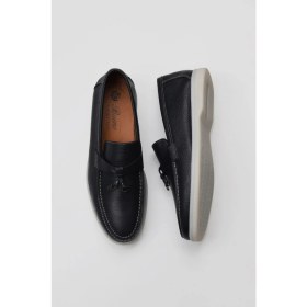 Resim Bueno Shoes Lacivert Flotter Deri Erkek Klasik Ayakkabı 