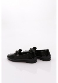 Resim Dgn 506 Kadin Loafer Ayakkabi Siyah 