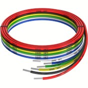 Resim 10awg-24awg Silikon Elektrik Kablosu Kablo 6 Renkli 10-24 Ölçekli Kalaylı Bakır Tel Bağlantı Kabloları Seti Esnek ve Yumuşak 