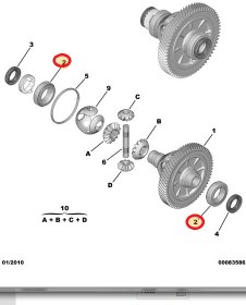Resim Citroen C2 (2003-2009) Diferansiyel Rulmanı (Snr) 