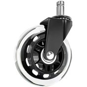 Resim Willowhaven 1 Adet Sessiz Ofis Sandalye Tekerleği 3inç Halı Ve Sert Zeminler İçin 