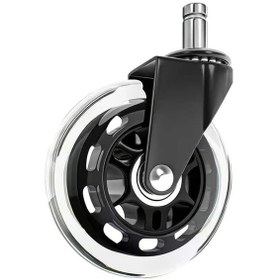 Resim Willowhaven 1 Adet Sessiz Ofis Sandalye Tekerleği 3inç Halı Ve Sert Zeminler İçin 