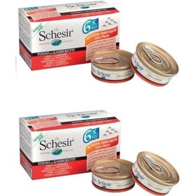 Resim Multipack Ton Ve Karidesli Kedi Konserve 6 X 50 Gr 2 Li Eko Paket 