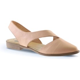 Resim Bueno Shoes Pudra Deri Kadın Düz Sandalet 01ws2311 