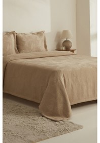 Resim Karaca Home Olivia Çift Kişilik Yatak Örtüsü Seti Bej 
