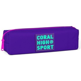 Resim Coral High Sport Mor Tek Bölmeli Kalem Çantası 22348 